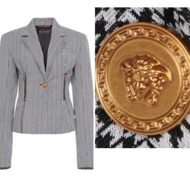 Versace★素敵！Medusa Print Women's Blouson Nylon Jacket NWT $1990 Versace Medusa Print Women's Blouson Nylon Jacket
