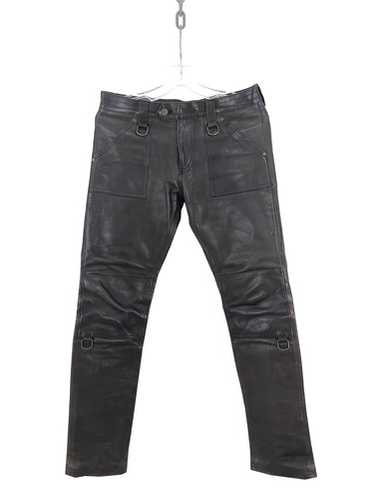 Blackmeans leather zip trousers - Gem