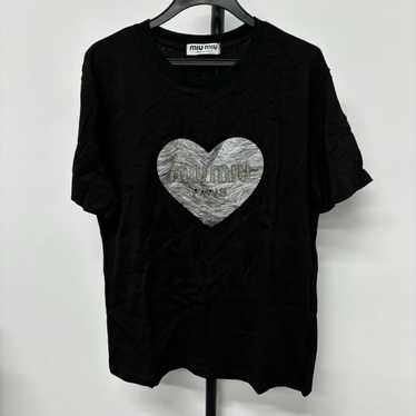 韓国ブランド通販サイト Miu miu black t-shirt - Gem トップス