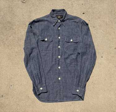Rrl chambray shirt size - Gem