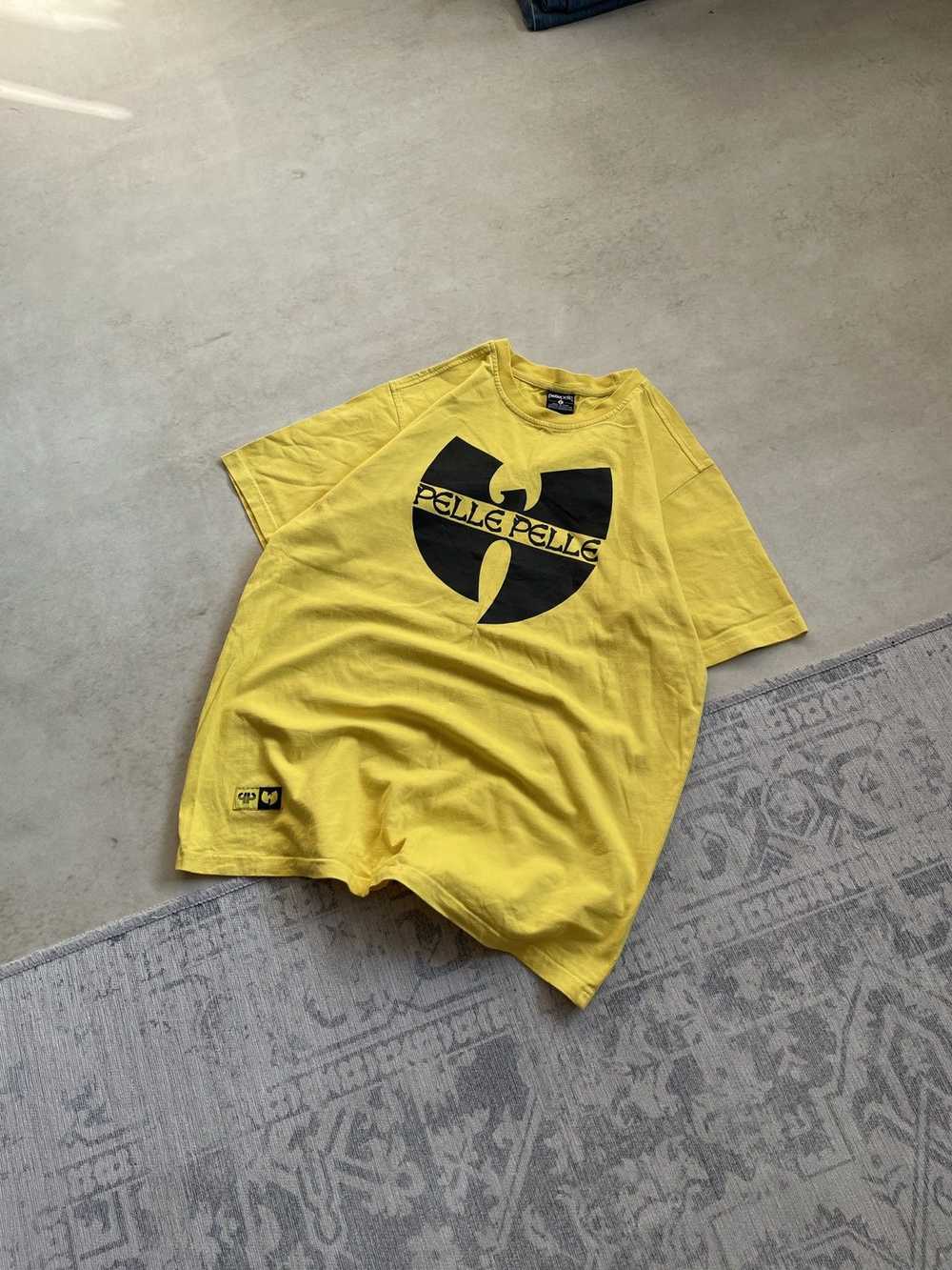 Pelle Pelle × Streetwear × Wu-Tang Clan Pelle Pelle Wu Tang Clan Wu Wear Big Logo Rap Boxy T-Shirt