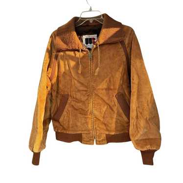 70s William Barry　ダウンベスト　ブラウン　USA製　サイズXL Vintage 70s William Barry Corduroy Sherpa Lined Rancher