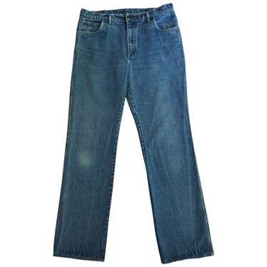 【Anyone more】Cardin Black Blue Washing Wide Denim Pants KOCHHA Jeans Men's Big Wide Pants Cotton Relaxed-Fit