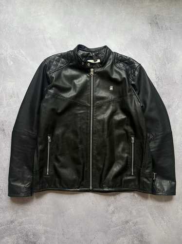 ジャケット・アウター G-STAR RAW BIKER HIGHWAY LEATHER JACKET Biker Leather Jacket | Black | G-STAR® US