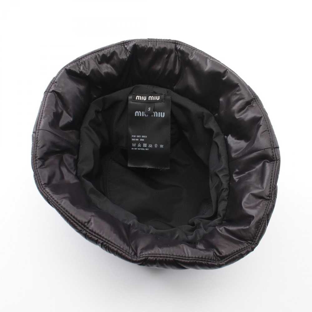 Miu Miu Miu Miu Miu Miu Quilting Polyamide Hat Ot… - image 3
