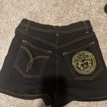 ショートパンツ VERSACE Woman Short Black 10153771A10096 1B000 Versace shorts womens - Gem