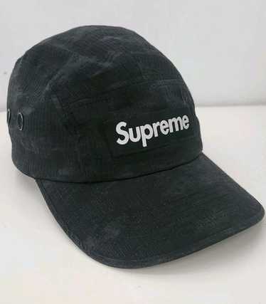 Supreme Washed Chino Twill Camp Cap Black (FW23) In hand