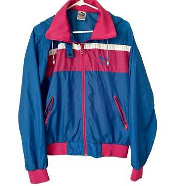 PUMA 90s track jacket バーガンディ PUMA Vintage 90s Rare Made in Italy Adults' Training