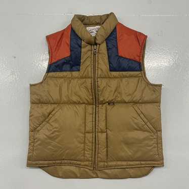 ジャケット・アウター 70s Lee STORM RIDER quilting vest Vtg 70's LEE STORM Rider / Quilted Down Vest / Zip Front