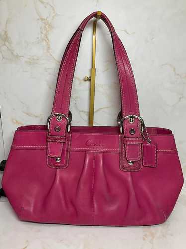 バッグ Coach Signature Hampton Soho pink Bag 💌SOLD💌 Hot Pink Coach Signature Hampton Bag 🩷🎀 $265 free
