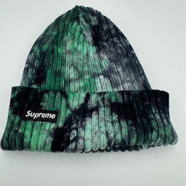 Supreme Overdyed Beanie Splatter Green