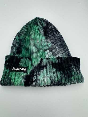 SUPREME OVERDYED BEANIE SPLATTER GREEN OS SS24 WEEK 1 BRAND