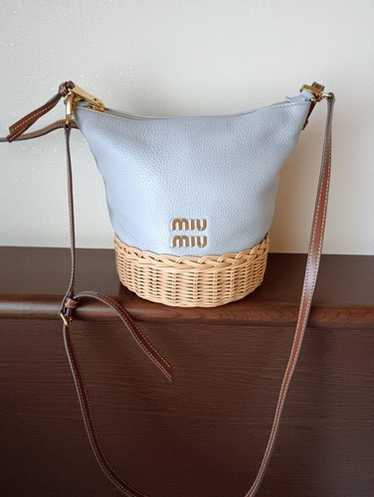 【美品】Miu Miu バスケットバッグ MIU MIU - ミュウミュウ MIU MIU バスケットバッグ トートバッグ
