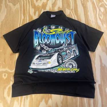 トップス 90s Scott Bloomquist RacingTee Vintage 1995 Scott Bloomquist Super Dirt Late Model T-shirt