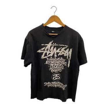 Stussy t-shirt/l/cotton/blk/world tour - Gem