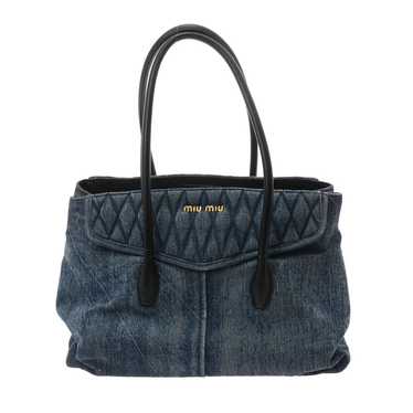 【SALE】 ◆MIUMIU◆ Denim Tote Bag デニムトートバッグ miumiu ミュウミュウ バック トートバッグ 白タグ ショルダー デニム