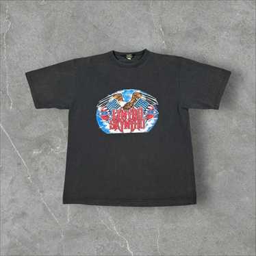 【USA古着】レーナードスキナードラグランTシャツ2XL イーグル　USA国旗 USA古着】レーナードスキナードラグランTシャツ2XL イーグル USA国旗