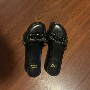 Stuart weitzman black sandals - Gem