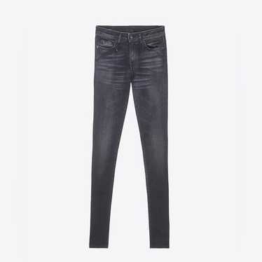 パンツ R13  ALISON CROP    black R13 alison crop skinny - Gem