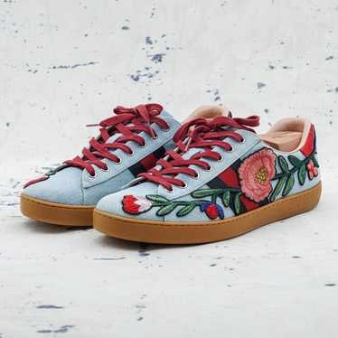 Gucci ace floral sneakers - Gem