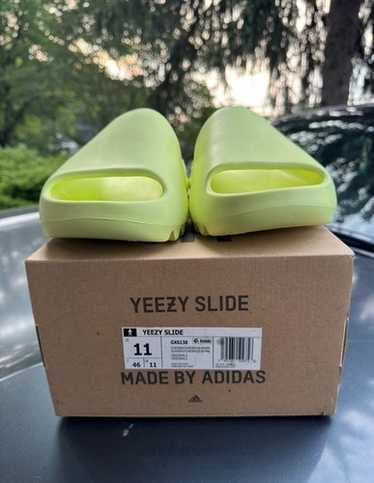 新品❗️ adidas YEEZY Slide Glow Green Yeezy Slides 'Glow Green' - Adidas - GX6138 - glow green