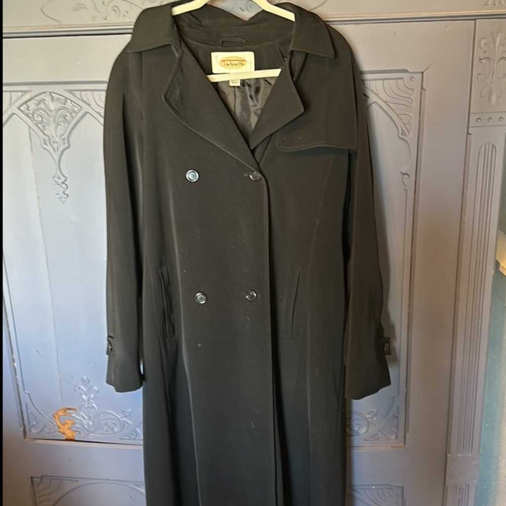 Talbots Blue Trench Coat - image 2