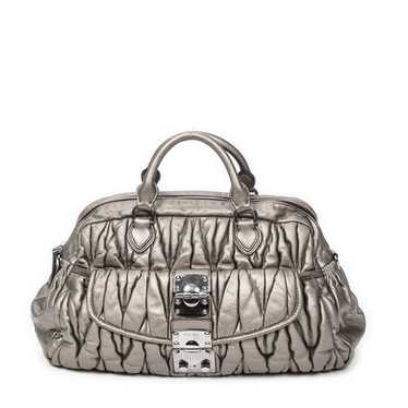Miu Miu Matelasse Lux Leather Bag - Gem