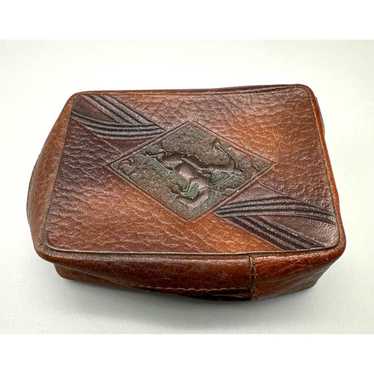 Leather cigarette case vintage - Gem