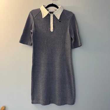 スカート COURREGES Pique polo dress Blue MINI PIQUÉ POLO DRESS - courrèges (クレージュ)