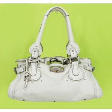 Chloé Paddington Medium Hand Bag White Chloe White Leather Paddington Medium Satchel Bag | Yoogi's