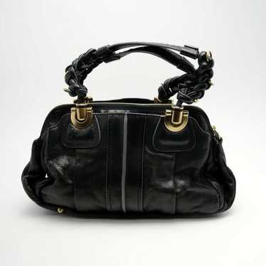 Chloé Eloise Tote Bag Green Leather y2k Chloe Heloise Green Patent Leather Shoulder Bag in Very Good