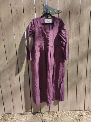 Midi Smock Loose Linen Dress – Linen Dress