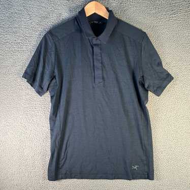 ARC’TERYX アークテリクス A2B SS POLO メンズ M Rare Arc'Teryx A2B SS Men's Polo Shirt Golden Wool Blend