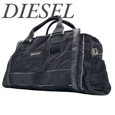 archive diesel grunge boston bag black
