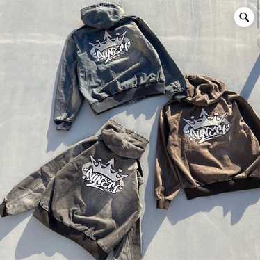 9090 King Logo Denim Quilted Jacket Lサイズ King Logo Denim Quilted Jacket – YZ