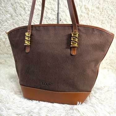 【VINTAGE LOEWE/ロエベ】Velazquez vanity Loewe Women Vintage Bag Velazquez Twist Hardware Top Handle