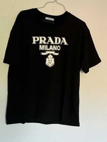 PRADA プラダ Tシャツ メンズ Mサイズ ブラック UJN773 S 212