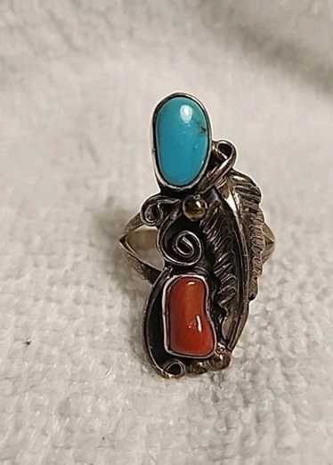NAVAJO Ray Bennett - 925 Sterling Silver Turquoise Cuff