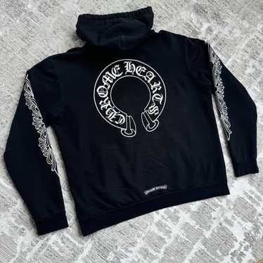 【入手困難】Chrome Hearts Horseshoe Floral Hoodie White Chrome Hearts Horseshoe Floral Zip Up Hoodie White Men's