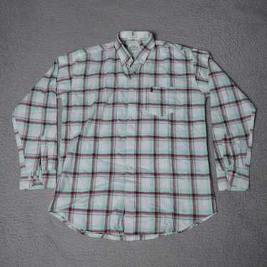 トップス 1990s RRL Flannel Work Shirt RRL Double RL Ralph Lauren Button Up Work Shirt Vintage Gold