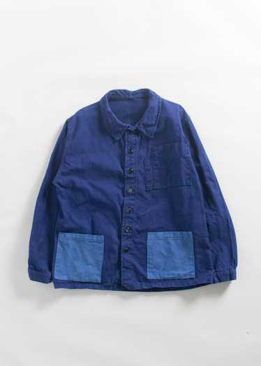 ジャケット・アウター 1950s french work jacket NAVY MILITARY Vintage Chore French Worker Jackets - Navy Blue - XS S M L