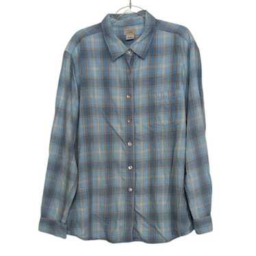 Women's Shirt - Blue - XL – LL Bean Plaid Flannel… - image 1