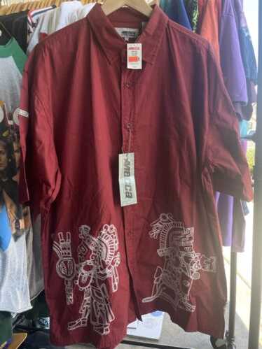 mecca USA 長袖シャツ XL デッドストック 90s USA製 メッカ 長袖Tシャツ ネイビー XL