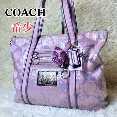 Womens Coach Graphite Sequin Groovy Crossbody Poppy Shoulder