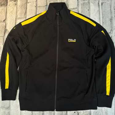 90s polo sport トラックジャケット L black 90s polo sports ラルフローレン ナイロンジャケット ブラック L