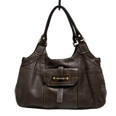 Sazaby Handbag One Shoulder Bag With Tassel Leather Navy /Bm