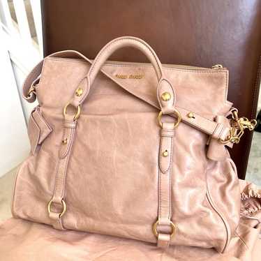 MIU MIU Vitello Lux Archive 2way Hand Bag Shoulder Bag