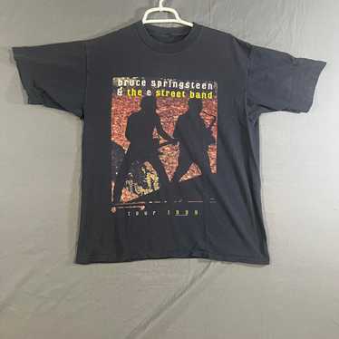 Jackson Raitt Bruce 1990年チャリティーコンサートTシャツ 3T Brotherhood Vintage T Shirt 1990s Tour LP Black Rap Tee