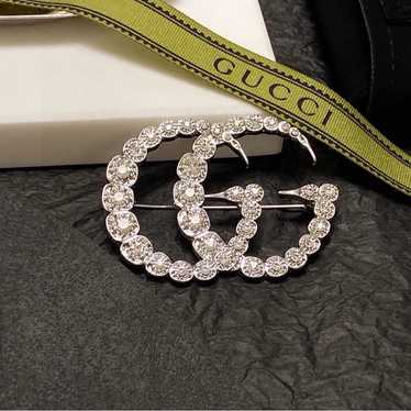Gucci crystal brooch - Gem