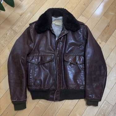 60～80s　ヴィンテージ　G-1フライトジャケット　デカTALON　サイズ38 Type g 1 38 - Gem